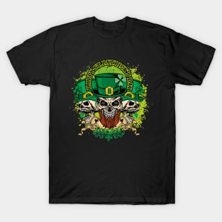 St. Patricks Day Skulls T-Shirt